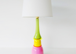 lampe verre et céramique